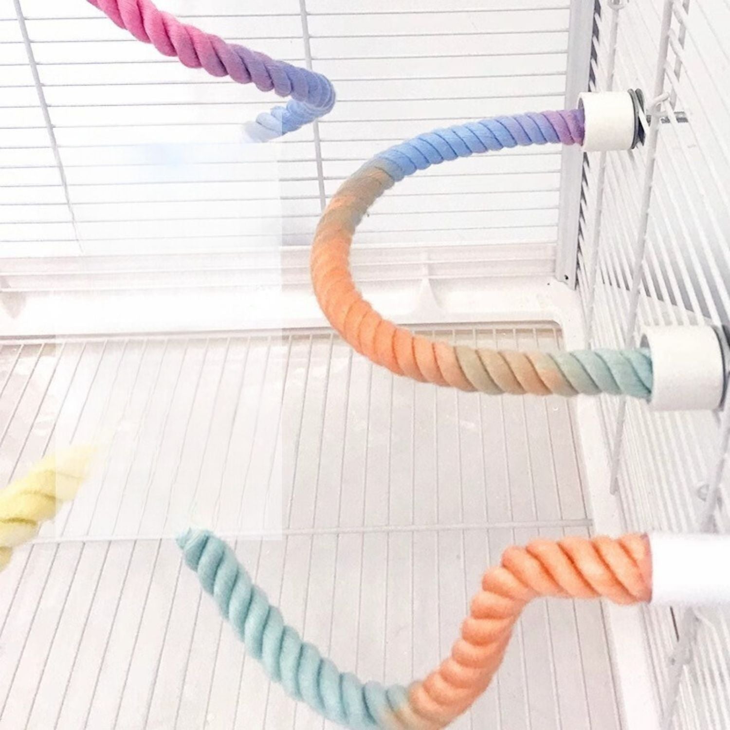 parrot swing touw houten klimtoestel voor vogels